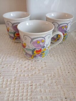 Retro dětský hrnek moucha Czechoslovakia, kus