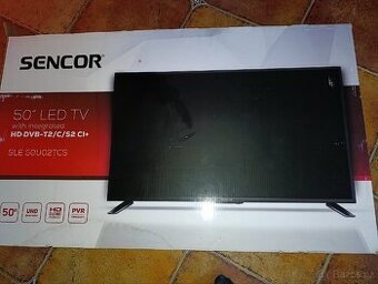 Televize Sencor 50" + set-top box 02 tv