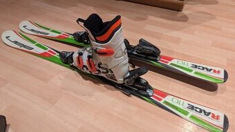 Lyže Elán 110cm, lyžáky 22.5cm