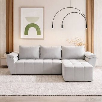 Rohová rozkládací sedačka Zeus