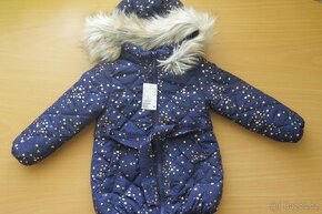Bunda se srdíčky, H+M, vel. 116 - nová