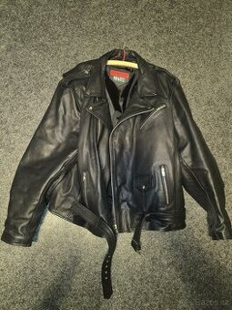 Kožená bunda na motorku Ozone RAMONES - 10XL