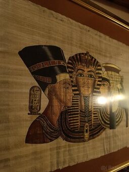Papirus z Egypta (skleněné zarámování) - obraz
