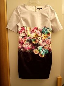 Šaty květinové s podšívkou - 1