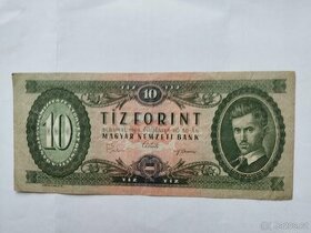 Bankovka 10 forint 1969