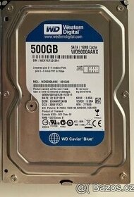 WD Blue 500GB 7200ot. SATA III - 3.5" do PC