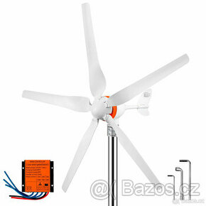 Nová větrná elektrárna turbína 500W + REGULÁTOR