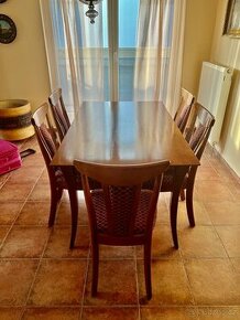 Jídelní stůl + 5 židlí - 1
