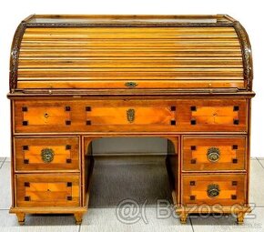 Biedermeier psací stůl s roletou