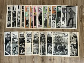 Pop music expres komplet 1968-9 s originál dobovými podpisy