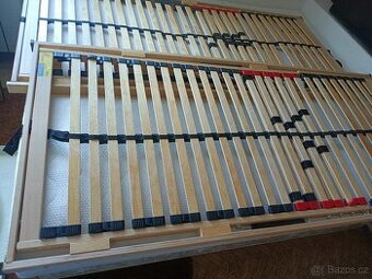 2x polohovatelný rošt 90x200