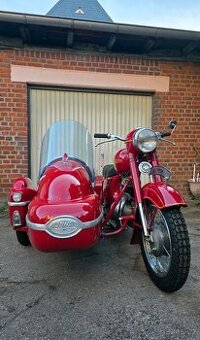 Jawa 250 Sidecar velorex + páv