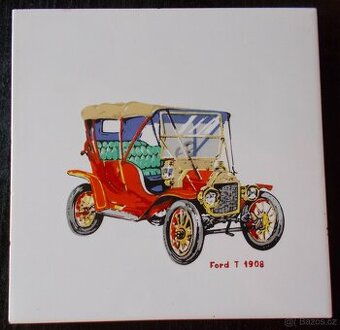 Veterán, porcelánová odkládací dlaždička