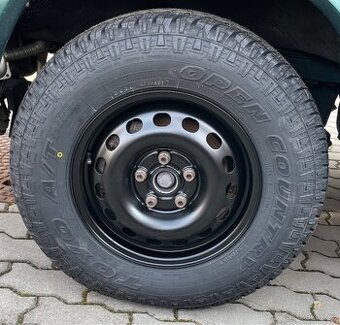 VW T4 syncro orig. plechy 215/75/15 offroad pneu