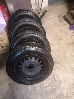 Prodám 4ks plech disk 5×112 + zimní pneu Mercedes Vito - 1