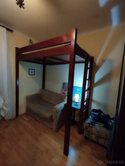 Patrová Bytelná Postel z MASIVU + Matrace HAFSLO IKEA ZDARMA