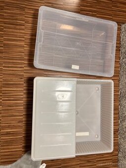 plastové úložné boxy IKEA