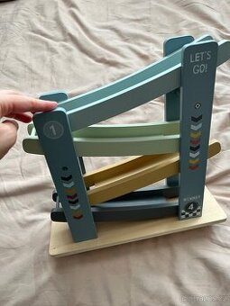 Little Dutch Závodní dráha s autíčky dřevěná Blue