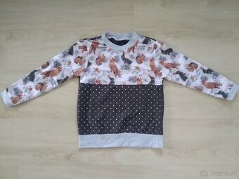 Dětská mikina se zvířátky vel.122/128