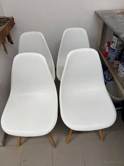 Skandinávské jídelní židle, 4ks