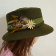 Klobouk dámský myslivecký s protěží DARINA,vel. 54