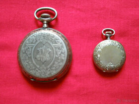 Stříbrné kapesní hodinky - 1