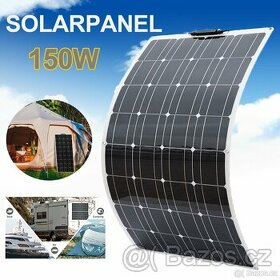 150W Flexibilní solární panel Monokrystalický- NOVÝ