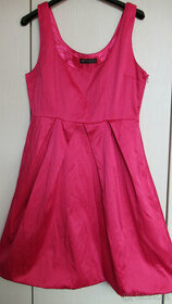 Krásné růžové šaty velikost 36 nebo S - 1