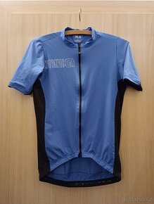 Pánský cyklodres Ale Solid Color Block jersey - Blue vel. L - 1