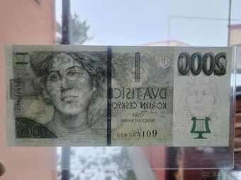 Bankovka 2000 Kč, série G09