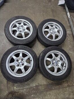 Alu kola 4x100 + letní pneu 185/60 r15