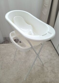 Dětská vanička Bébé set se stojanem a novorozeneckou vložkou