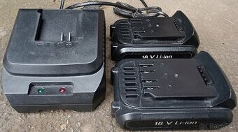 2 kusy baterií 18V Li-Ion 1500 mAh z AKU šroubováku Kawasaki