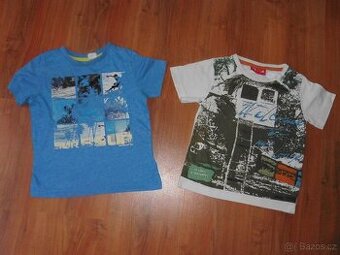 9x tričko s krátkým rukávem vel. 5-6 let 116 cm