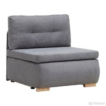 Rozkládací křeslo s úložným prostorem a lůžkem