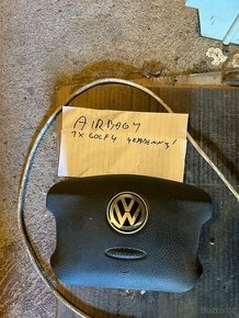 Golf 4 Bora airbag a tyčka řízení