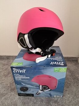 Dětskál lyžařská a snowboardová helma, růžová vel L/XL