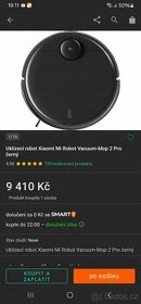 Robotický vysavač Xiaomi Mi Robot Vacuum Mop 2 Pro - black