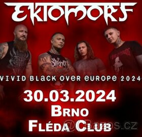 EKTOMORF Brno Fléda 30.3.2024 - prodám 4 lístky na koncert