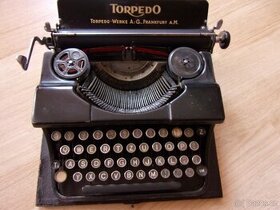 historický psací stroj Torpedo