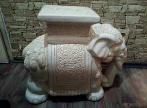 Indický slon keramický velký - dekorace