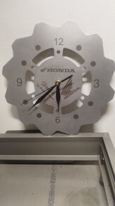 Hodiny nástěnné kotouč Yamaha, Honda - 1