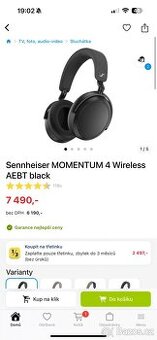 Sennheiser MOMENTUM 4 Wireless AEBT black