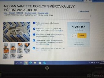 Nissan Vanette sklo směrovka levá - 1