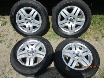 Alu kola 5x100 R15 pneu letní 195/65 R15