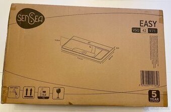 Keramické umyvadlo Easy 71 cm Sensea, kompletně nové, neotev