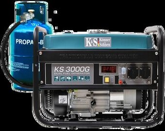 Könner & Söhnen KS 3000 G LPG/benzínová elektrocentrála 3.0k