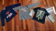 Tričko vel.110/116 cars, spiderman, svítící kostra