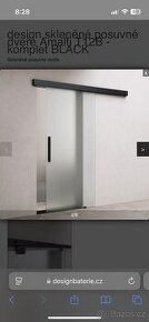 Skleněné posuvné dveře