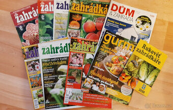 Časopisy Zahrádkář, Dům a zahrada, Gurmán - 2008 - 2020